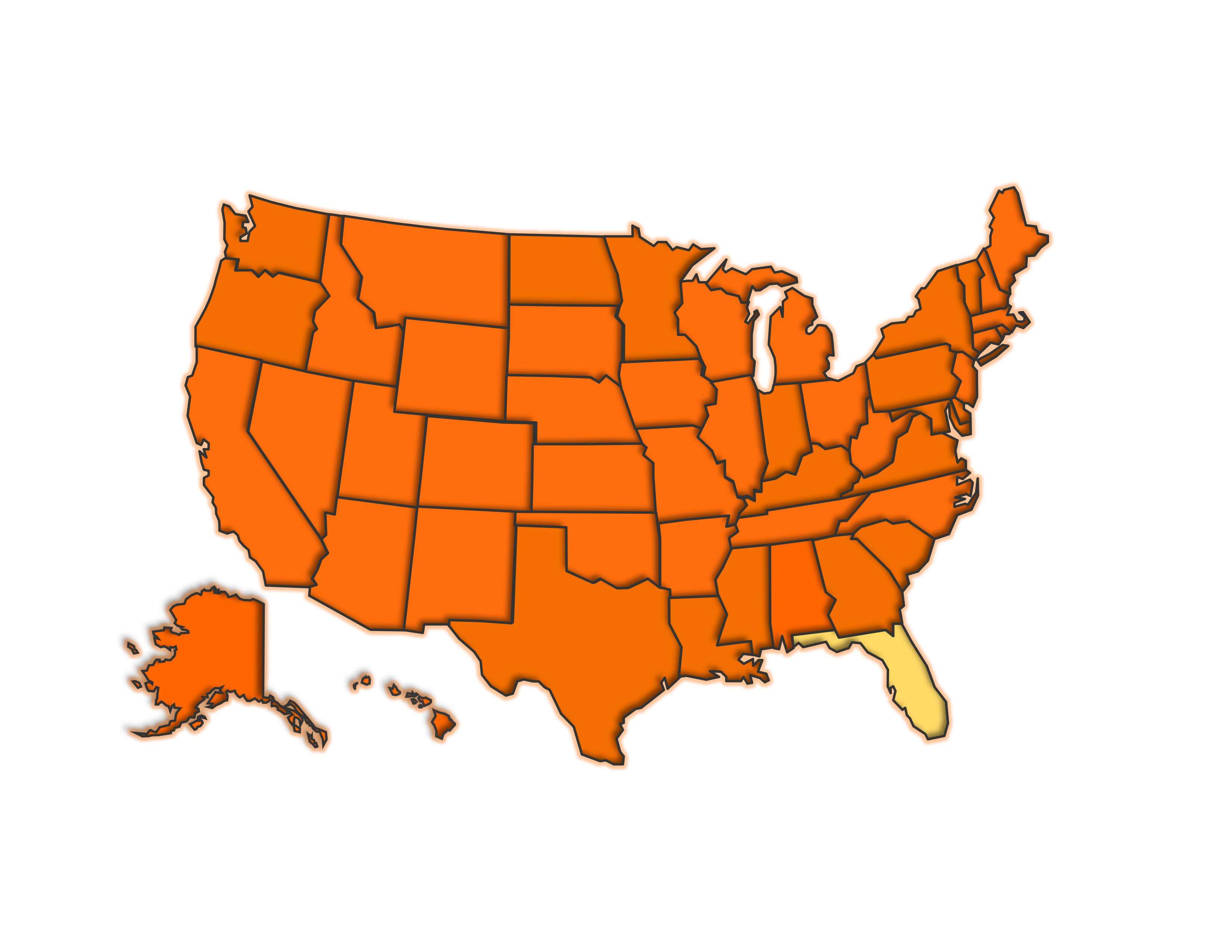 FL licensure map
