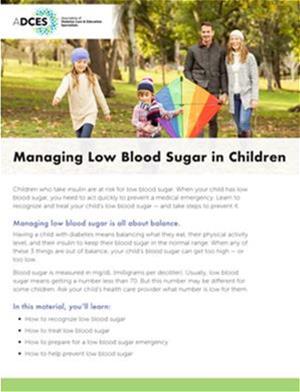 Pediatric Hypoglycemia Tip Sheet